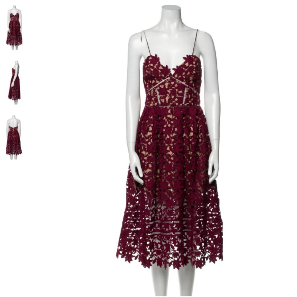 Self Portrait Azalea Midi Length Dress